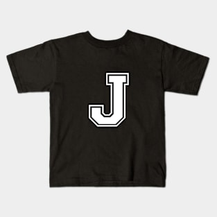 Initial Letter J - Varsity Style Design Kids T-Shirt